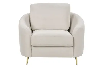 Lenestol Trosa - Beige/gull - Møbler - Stoler & lenestoler - Lenestoler