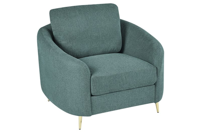 Lenestol Trosa - Grønn, gull, Grønt, gull - Møbler - Stoler & lenestoler - Lenestoler