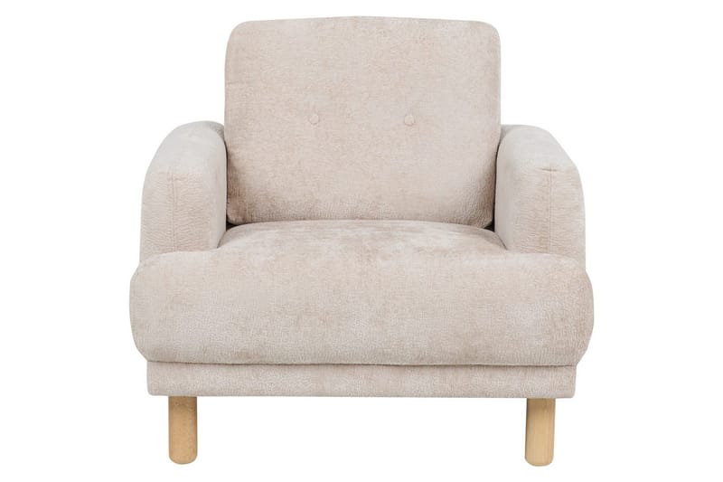 Lenestol Tuve - Beige, lyst tre/Bouclé - Møbler - Stoler & lenestoler - Lenestoler