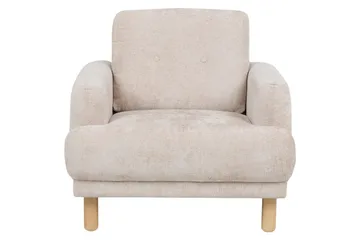 Lenestol Tuve - Beige, lyst tre/Bouclé - Møbler - Stoler & lenestoler - Lenestoler