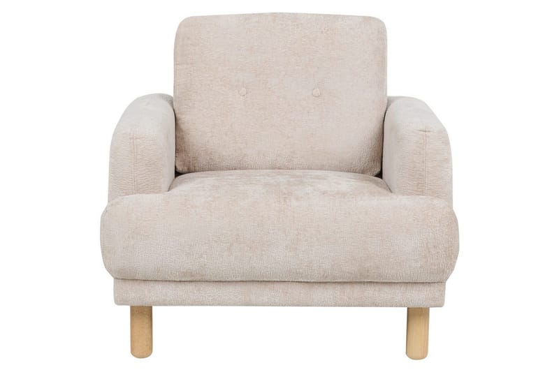 Lenestol Tuve - Beige, lyst tre/Bouclé - Møbler - Stoler & lenestoler - Lenestoler