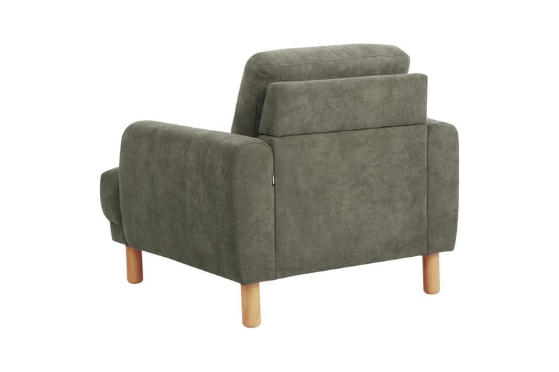 Lenestol Tuve - Grønn, lyst tre/Manchesterstoff - Møbler - Stoler & lenestoler - Lenestoler