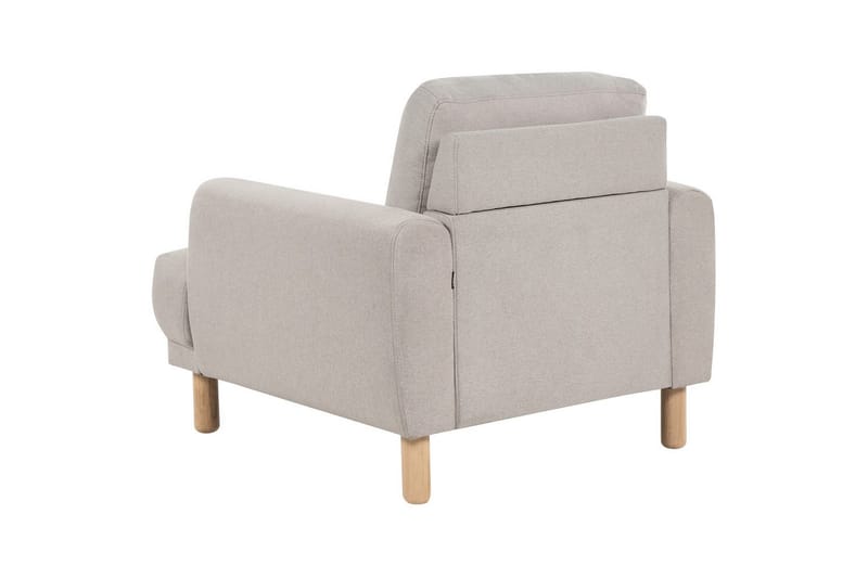 Lenestol Tuve - Taupe, lyst tre/Polyester - Møbler - Stoler & lenestoler - Lenestoler
