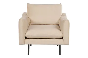 Lenestol Vinterbro - Beige, svart/fløyel, Beige, svart/Fløyel - Møbler - Stoler & lenestoler - Lenestoler