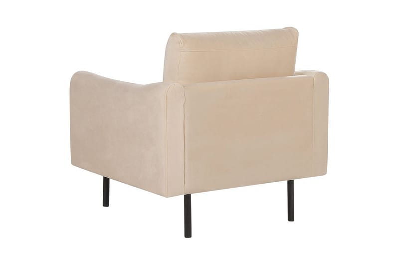 Lenestol Vinterbro - Beige, svart/fløyel, Beige, svart/Fløyel - Møbler - Stoler & lenestoler - Lenestoler