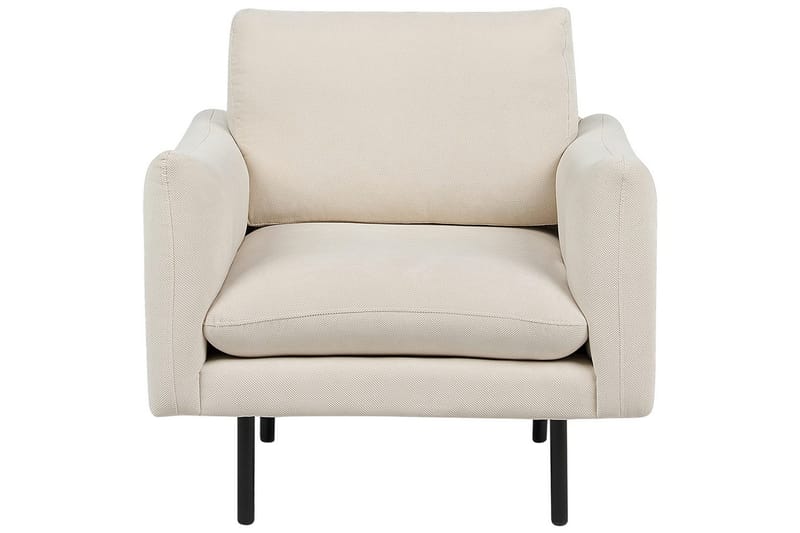 Lenestol Vinterbro - Beige, svart/polyester, Beige, svart/Polyester - Møbler - Stoler & lenestoler - Lenestoler