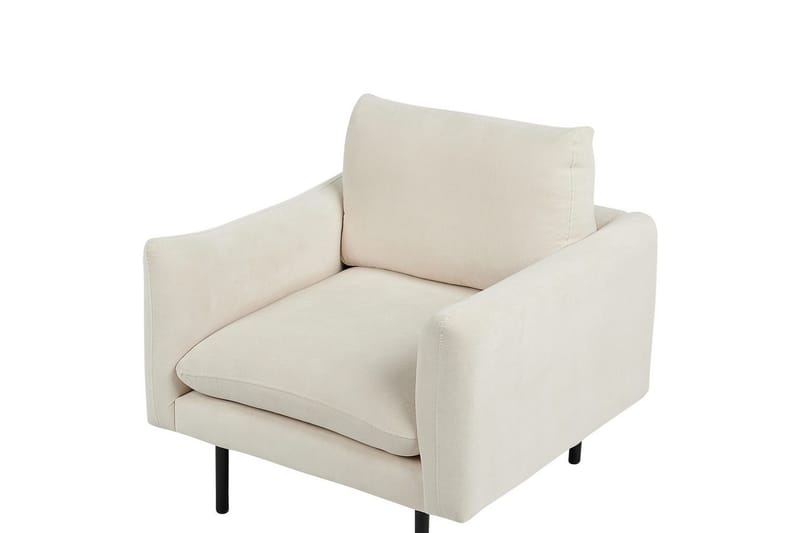 Lenestol Vinterbro - Beige, svart/polyester, Beige, svart/Polyester - Møbler - Stoler & lenestoler - Lenestoler