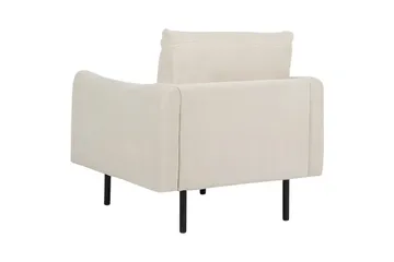 Lenestol Vinterbro - Beige, svart/polyester, Beige, svart/Polyester - Møbler - Stoler & lenestoler - Lenestoler