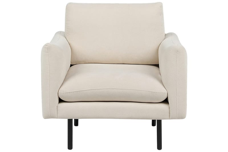Lenestol Vinterbro - Beige, svart/polyester, Beige, svart/Polyester - Møbler - Stoler & lenestoler - Lenestoler