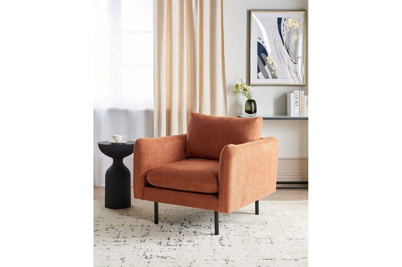 Lenestol Vinterbro - Brun, Svart/Chenille - Møbler - Stoler & lenestoler - Lenestoler