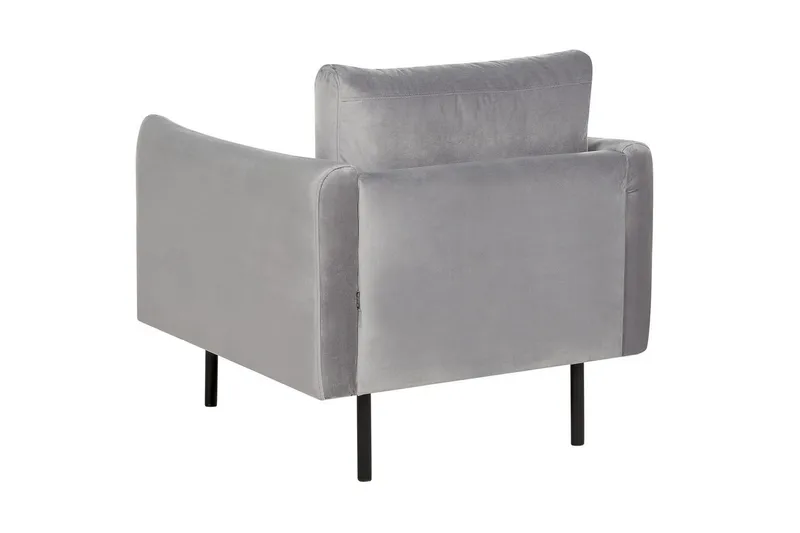 Lenestol Vinterbro - Grå, svart/fløyel, Grå, svart/Fløyel - Møbler - Stoler & lenestoler - Lenestoler