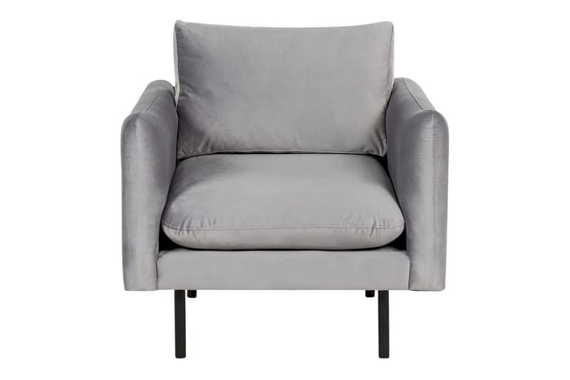 Lenestol Vinterbro - Grå, svart/fløyel, Grå, svart/Fløyel - Møbler - Stoler & lenestoler - Lenestoler
