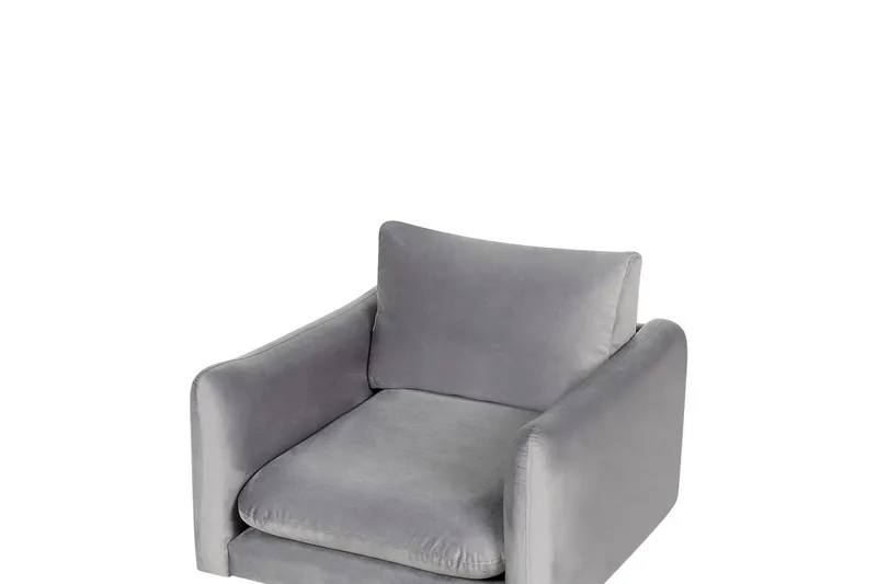 Lenestol Vinterbro - Grå, svart/fløyel, Grå, svart/Fløyel - Møbler - Stoler & lenestoler - Lenestoler