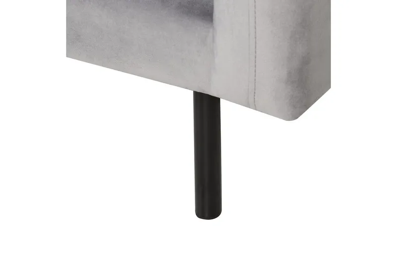 Lenestol Vinterbro - Grå, svart/fløyel, Grå, svart/Fløyel - Møbler - Stoler & lenestoler - Lenestoler