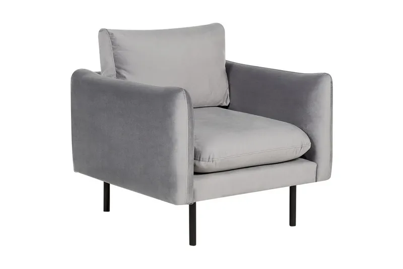 Lenestol Vinterbro, Grå, svart/fløyel, Grå, svart/Fløyel