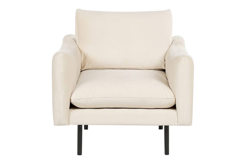 Lenestol Vinterbro - Lysebeige, svart/Fløyel - Møbler - Stoler & lenestoler - Lenestoler