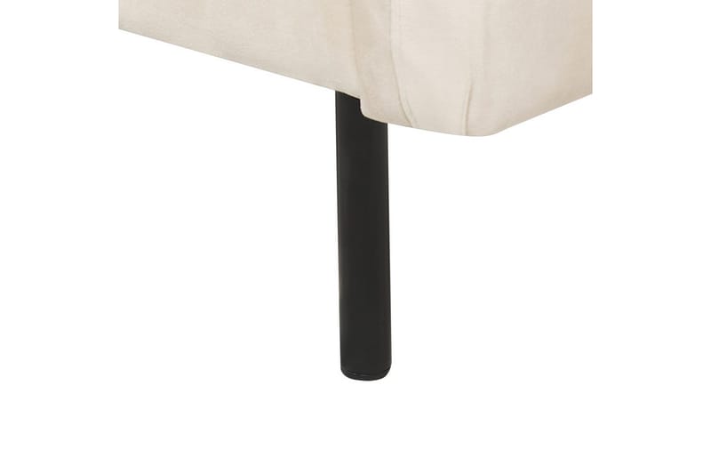 Lenestol Vinterbro - Lysebeige, svart/Fløyel - Møbler - Stoler & lenestoler - Lenestoler