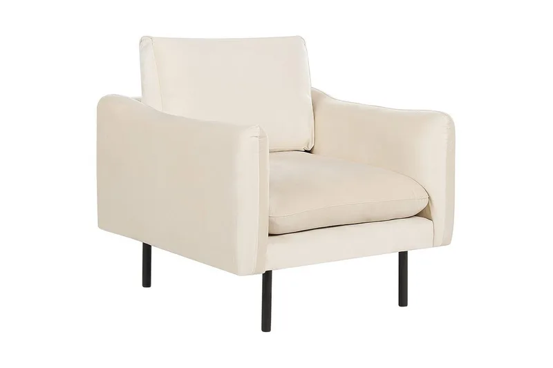 Lenestol Vinterbro, Lysebeige, svart/Fløyel