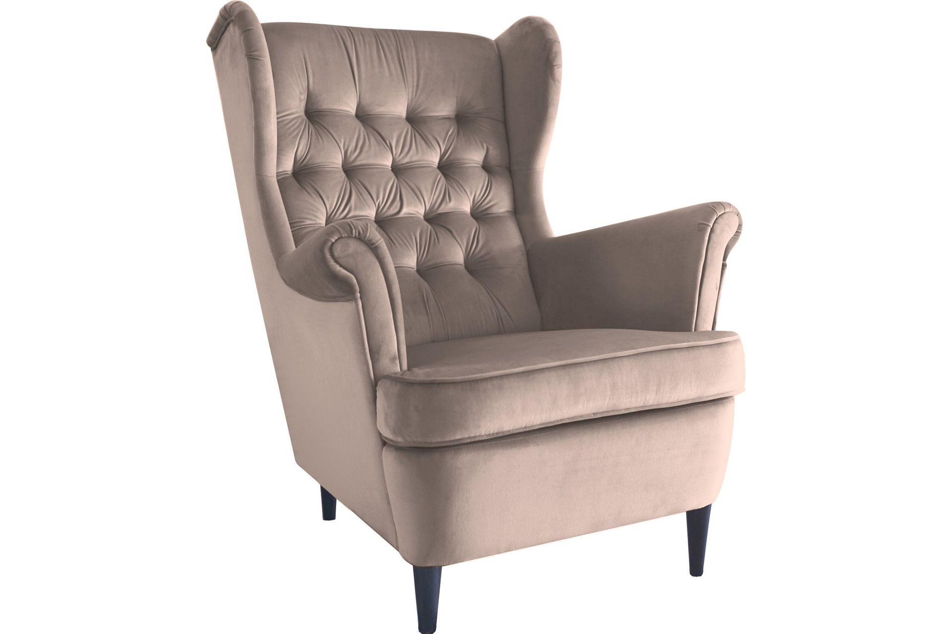 Öronlappsfåtölj Beige -