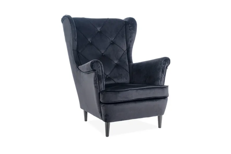 Ørelappstol Ladella ørelappstol Svart, undefined