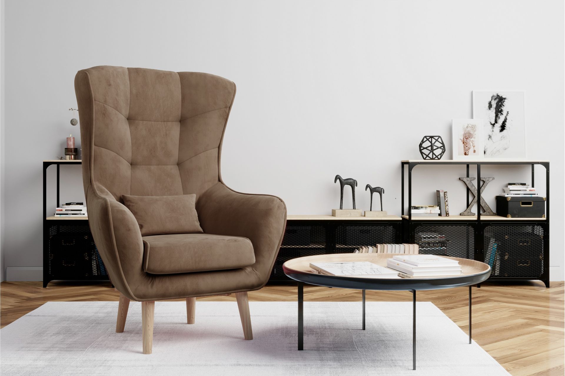 Arti Ørelapplenestol - Beige - Møbler - Stoler & lenestoler - Lenestoler - Ørelappstol
