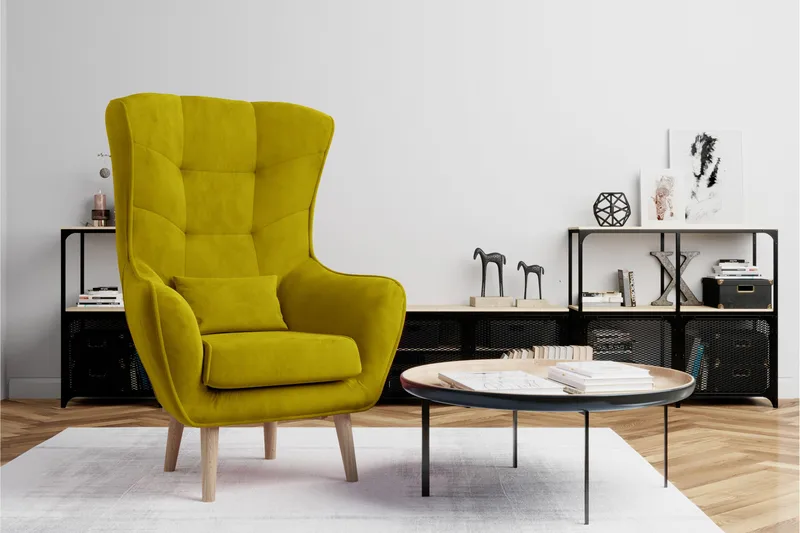 Arti Ørelapplenestol - Grønn - Møbler - Stoler & lenestoler - Lenestoler - Ørelappstol