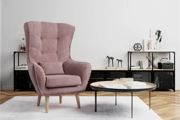 Arti Ørelapplenestol - Rosa - Møbler - Stoler & lenestoler - Lenestoler - Ørelappstol
