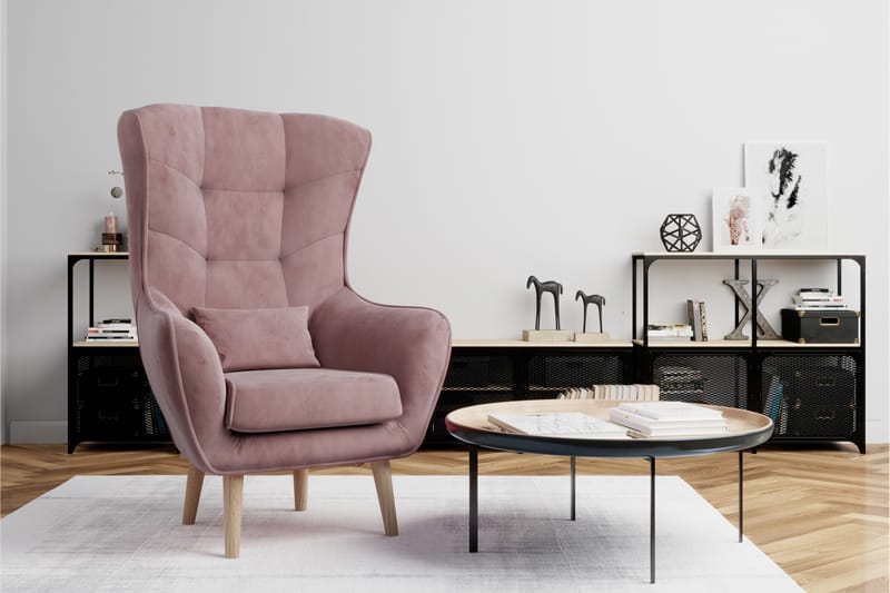 Arti Ørelapplenestol - Rosa - Møbler - Stoler & lenestoler - Lenestoler - Ørelappstol