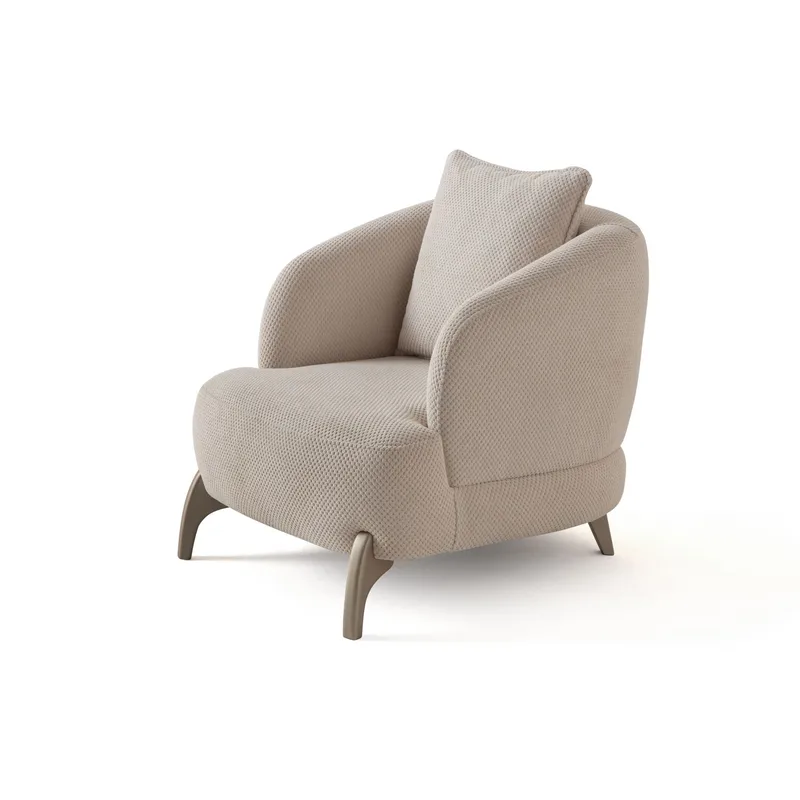 Ørelappstol Atelier Del Sofa Bonjo Silver (80 x 78 x 80 cm) beige, Beige