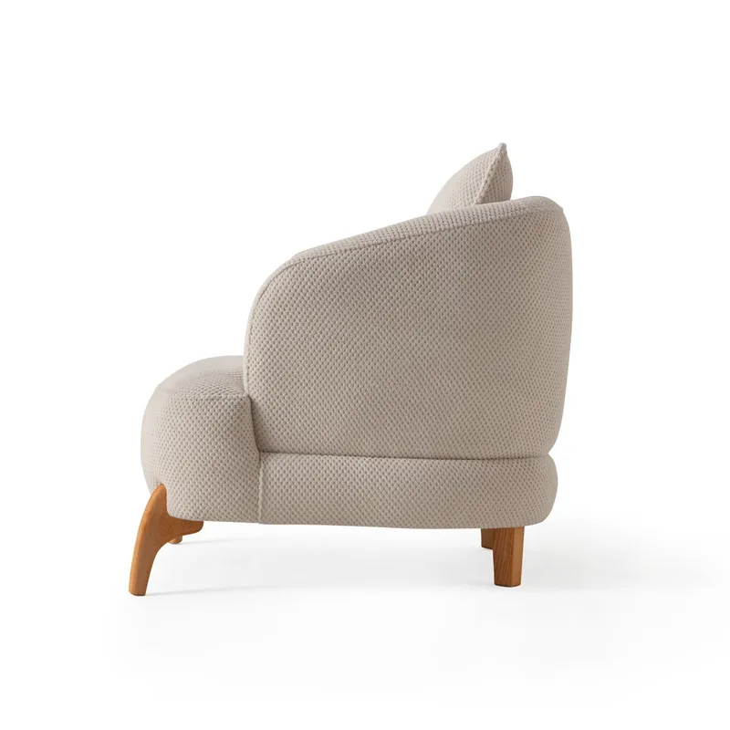 Ørelappstol Atelier Del Sofa Gloria (81 x 76 x 81 cm) Beige - Beige - Møbler - Stoler & lenestoler - Lenestoler - Ørelappstol