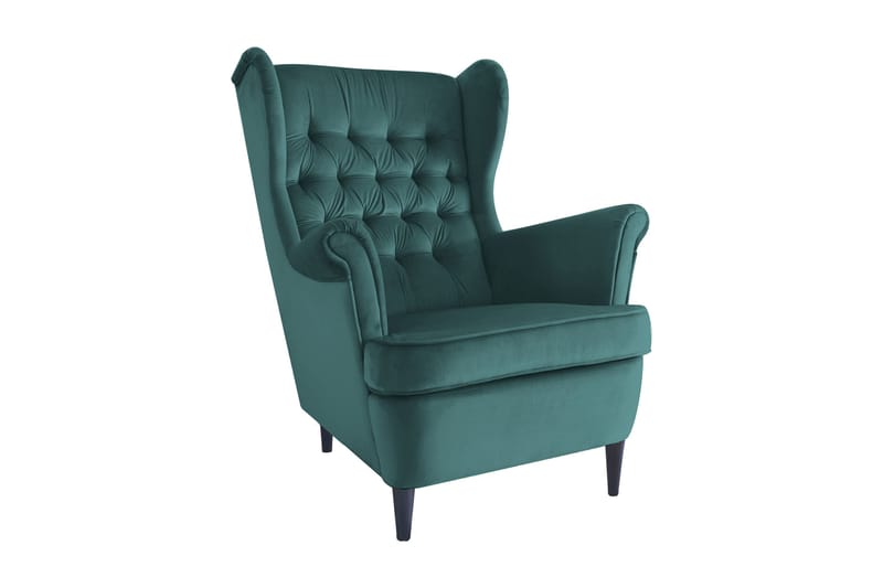 Harryda Ørelapplenestol - Mørkegrønn - Møbler - Stoler & lenestoler - Lenestoler - Ørelappstol