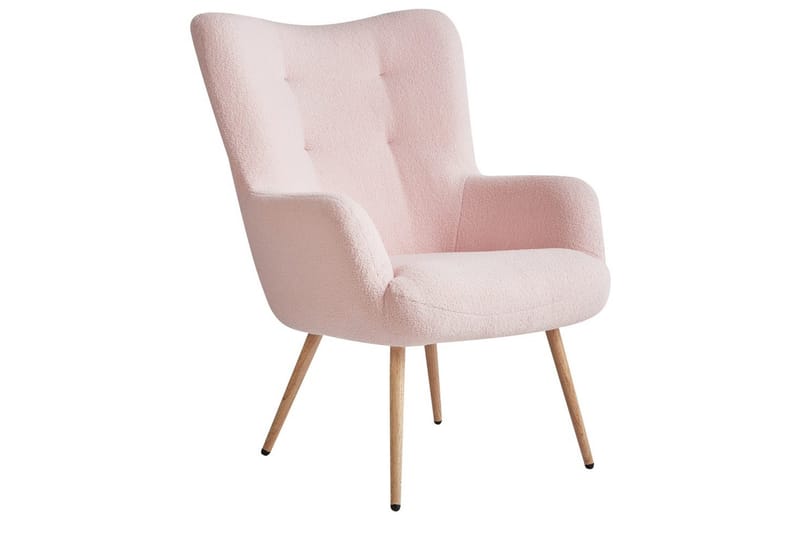 Ørelappstol Vejle - Beige, hvit - Møbler - Stoler & lenestoler - Lenestoler - Ørelappstol