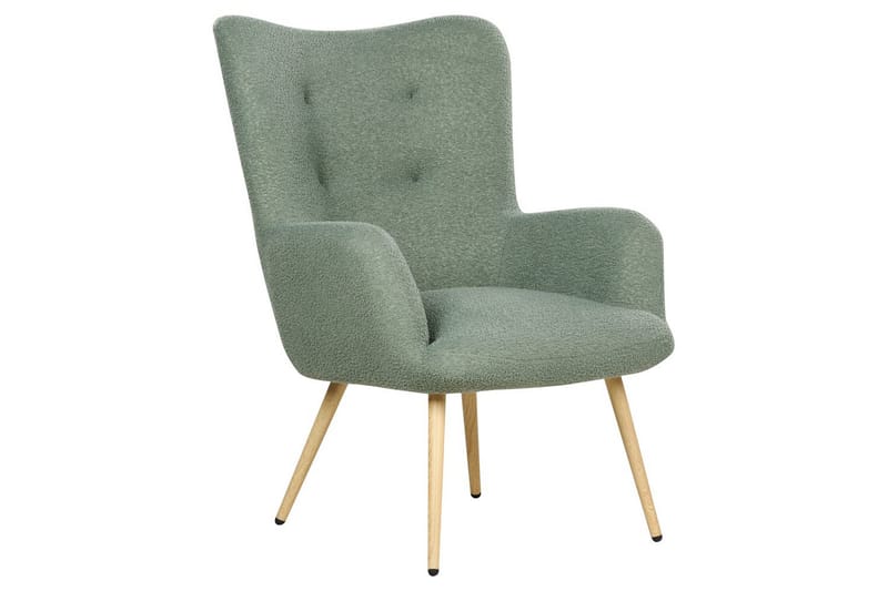 Ørelappstol Vejle - Grønn, Svart, Grønn, svart - Møbler - Stoler & lenestoler - Lenestoler - Ørelappstol