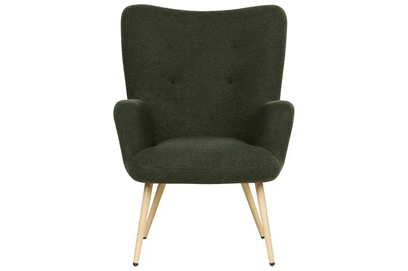 Ørelappstol Vejle - Hvit, Svart - Møbler - Stoler & lenestoler - Lenestoler - Ørelappstol