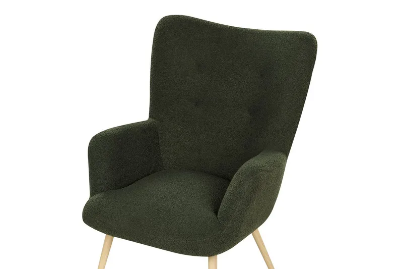 Ørelappstol Vejle - Hvit, Svart - Møbler - Stoler & lenestoler - Lenestoler - Ørelappstol