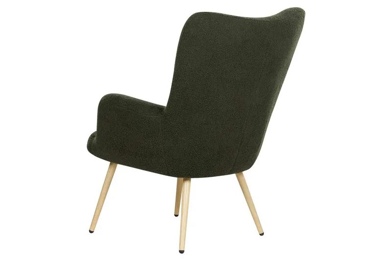 Ørelappstol Vejle - Hvit, Svart - Møbler - Stoler & lenestoler - Lenestoler - Ørelappstol