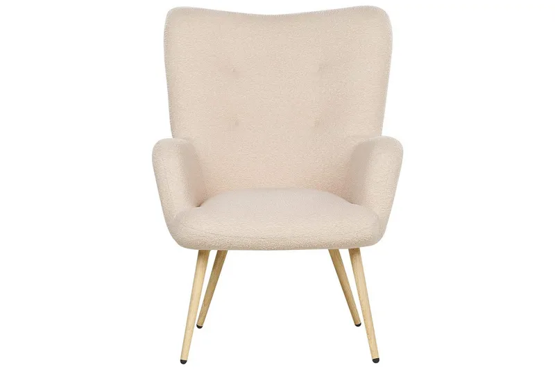 Ørelappstol Vejle - Rosa, mørkt tre - Møbler - Stoler & lenestoler - Lenestoler - Ørelappstol