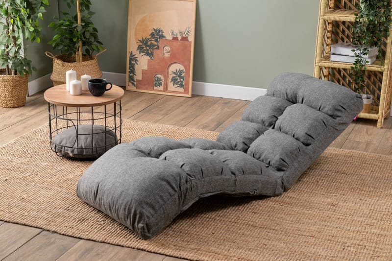 1-seters sovesofa Atelier Del Sofa Fuwa Single (60 x 50 x 60 cm) Lysegrå - Lysegrå - Møbler - Stoler & lenestoler - Lenestoler - Sovestol