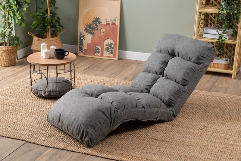 1-seters sovesofa Atelier Del Sofa Fuwa Single (60 x 50 x 60 cm) Lysegrå - Lysegrå - Møbler - Stoler & lenestoler - Lenestoler - Sovestol