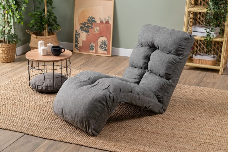 1-seters sovesofa Atelier Del Sofa Fuwa Single (60 x 50 x 60 cm) Lysegrå - Lysegrå - Møbler - Stoler & lenestoler - Lenestoler - Sovestol