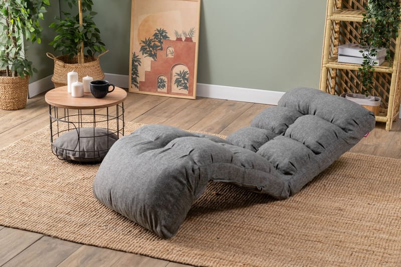 1-seters sovesofa Atelier Del Sofa Fuwa Single (60 x 50 x 60 cm) Lysegrå - Lysegrå - Møbler - Stoler & lenestoler - Lenestoler - Sovestol