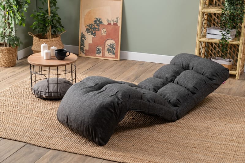 1-seters sovesofa Atelier Del Sofa Fuwa Single (60 x 50 x 60 cm) Mørk grå - Mørkegrå - Møbler - Stoler & lenestoler - Lenestoler - Sovestol