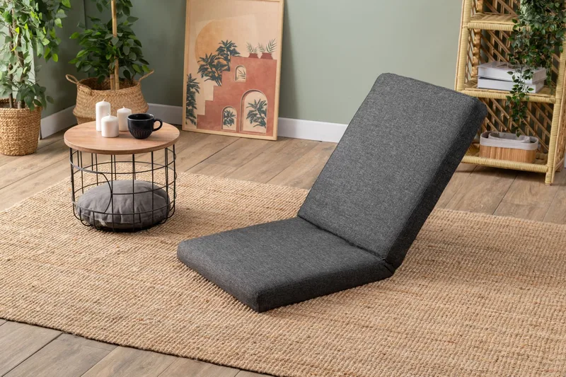 1-seters sovesofa Atelier Del Sofa Tera Single (55 x 65 x 60 cm) Mørk grå - Mørkegrå - Møbler - Stoler & lenestoler - Lenestoler - Sovestol