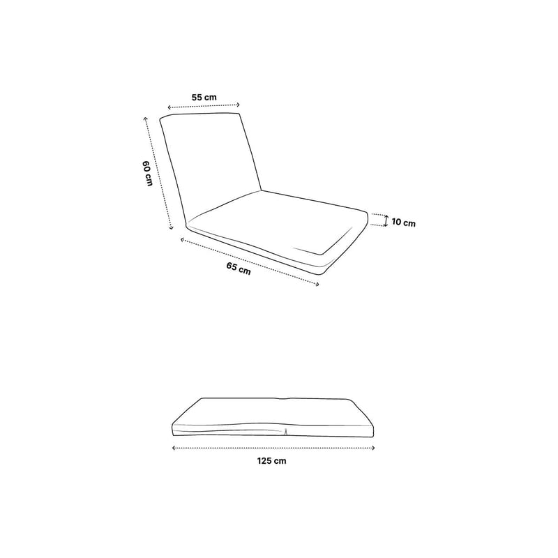1-seters sovesofa Atelier Del Sofa Tera Single (55 x 65 x 60 cm) Mørk grå - Mørkegrå - Møbler - Stoler & lenestoler - Lenestoler - Sovestol