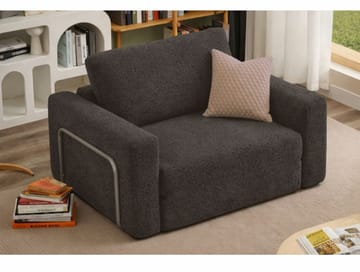 1-seters sovesofa Atelier Del Sofa Wello Single (80 x 70 cm) Antrasitt - Antrasitt - Møbler - Stoler & lenestoler - Lenestoler - Sovestol