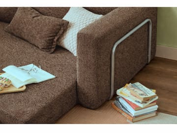 1-seters sovesofa Atelier Del Sofa Wello Single (80 x 70 cm) Brun - Møbler - Stoler & lenestoler - Lenestoler - Sovestol