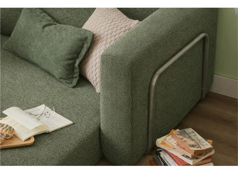 1-seters sovesofa Atelier Del Sofa Wello Single (80 x 70 cm) Grønn - Møbler - Stoler & lenestoler - Lenestoler - Sovestol