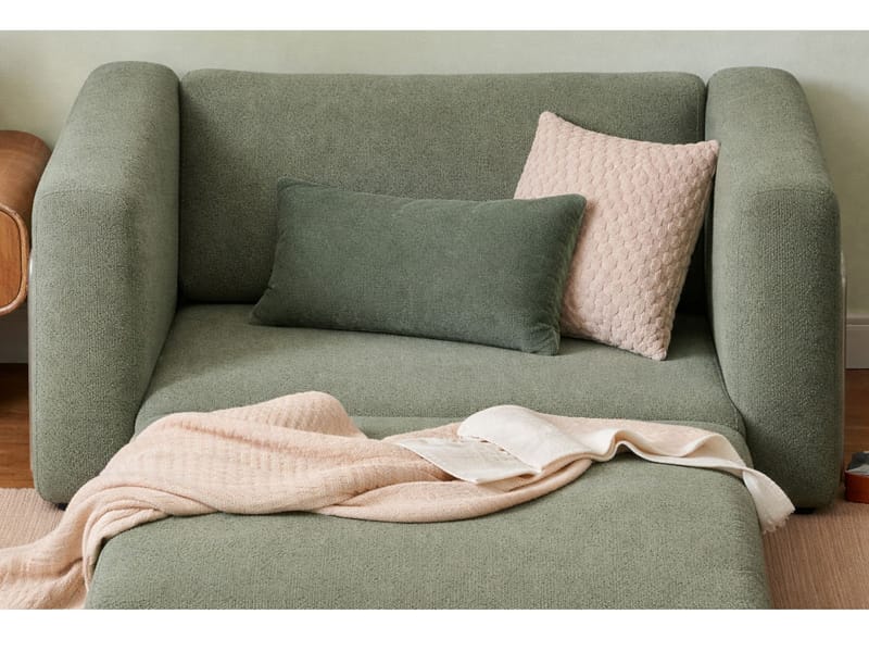 1-seters sovesofa Atelier Del Sofa Wello Single (80 x 70 cm) Grønn - Møbler - Stoler & lenestoler - Lenestoler - Sovestol