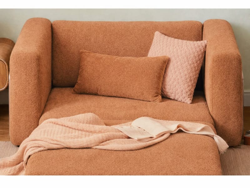 1-seters sovesofa Atelier Del Sofa Wello Single (80 x 70 cm) Oransje - Møbler - Stoler & lenestoler - Lenestoler - Sovestol
