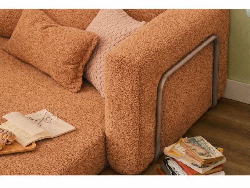 1-seters sovesofa Atelier Del Sofa Wello Single (80 x 70 cm) Oransje - Møbler - Stoler & lenestoler - Lenestoler - Sovestol